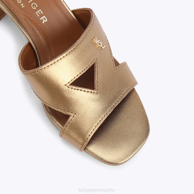 Kurt Geiger mujer bloque de odina de londres 2LPR446 | calzados oro